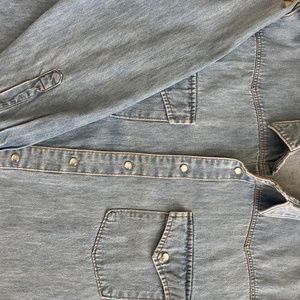 Vintage GAP Pearl Snap Denim Shirt